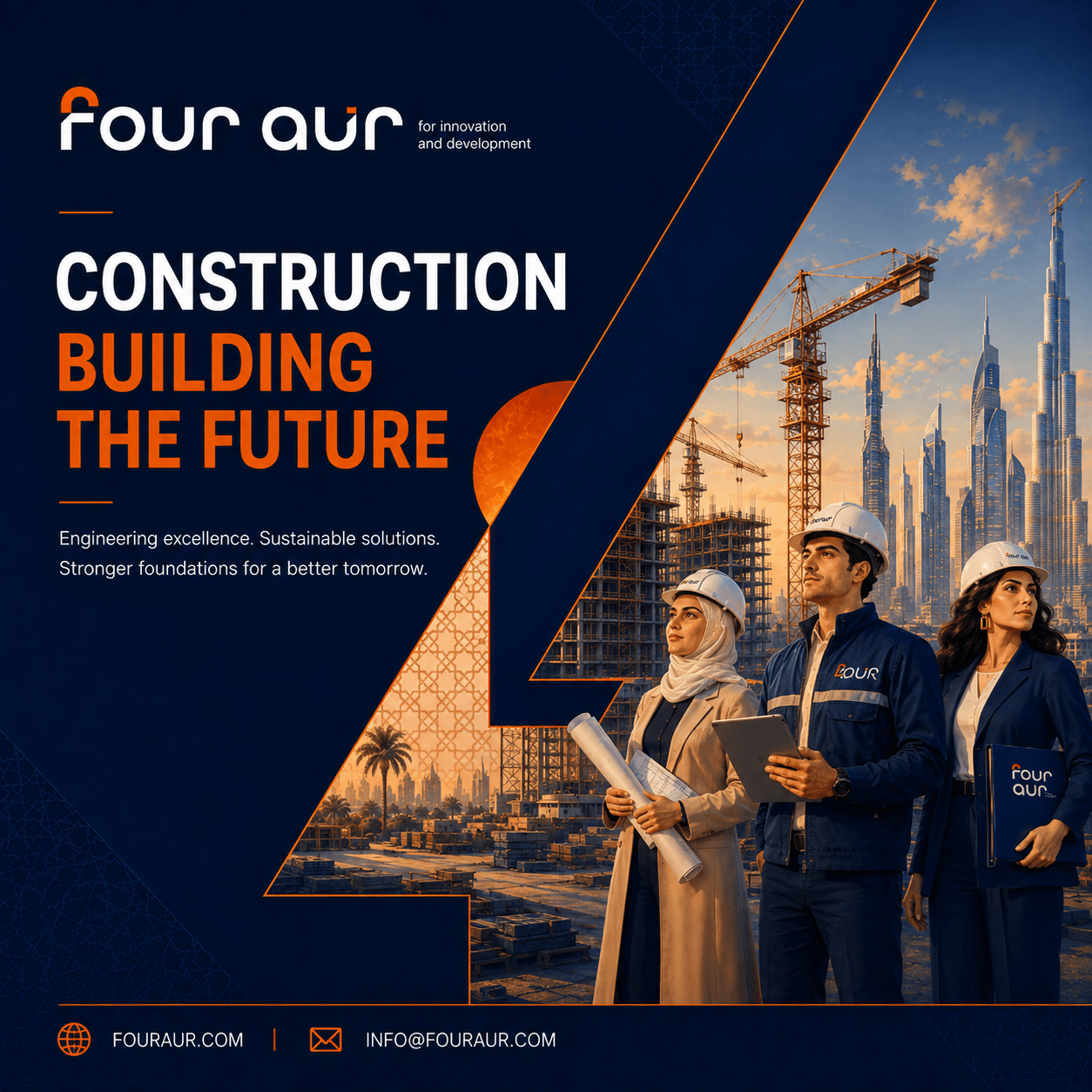Four Aur contracting and construction services.